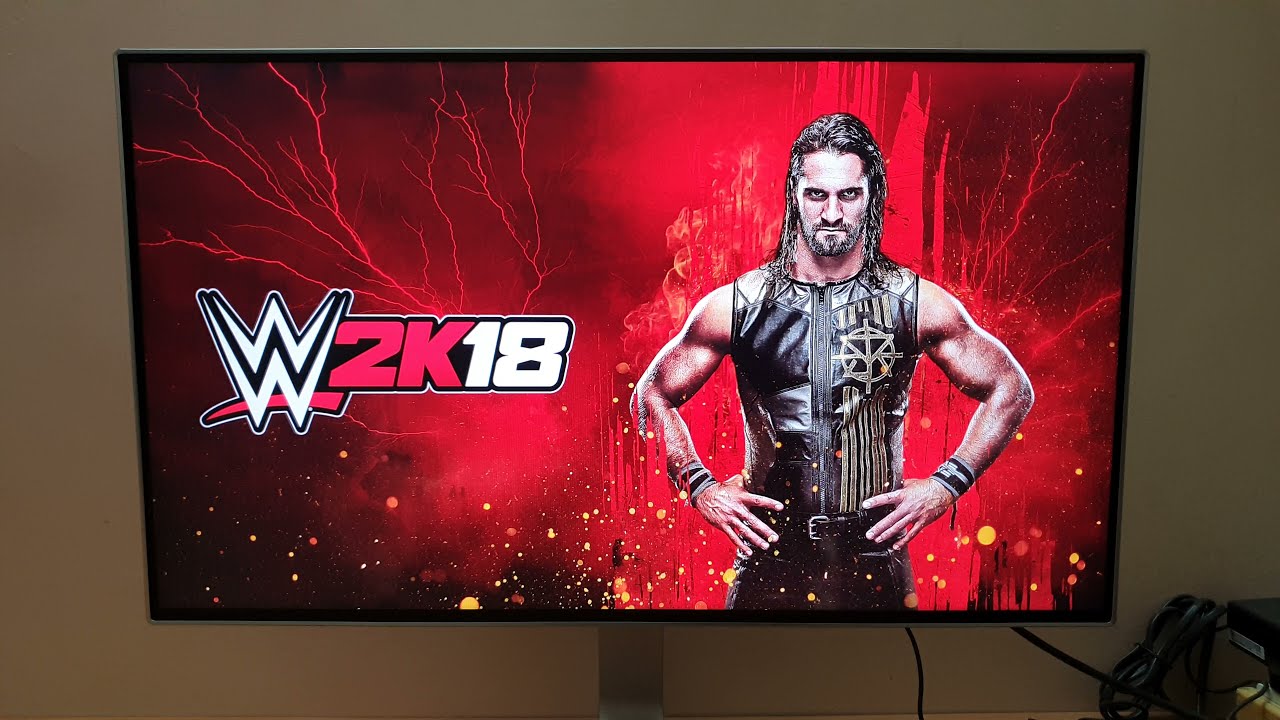 WWE 2K18 на PS4 Slim (монитор LG 1080P)