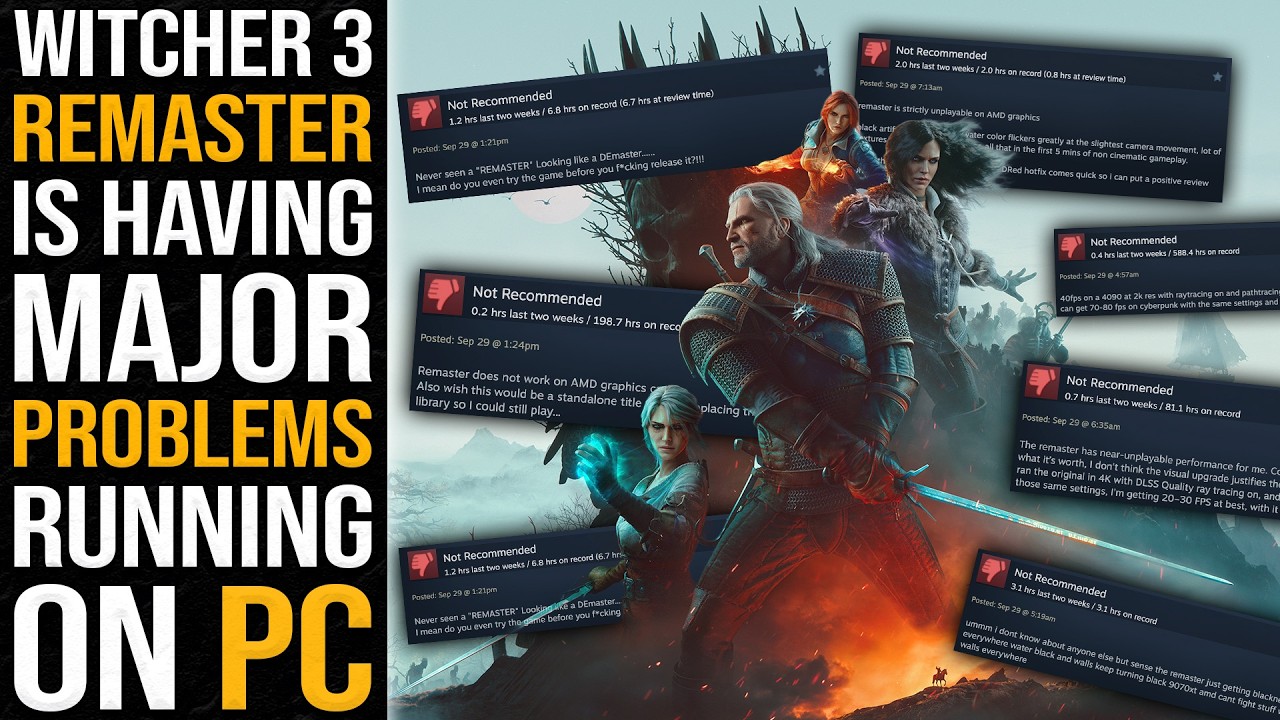 The Witcher 3 Remastered Is a Technical Mess - Inside Games Daily