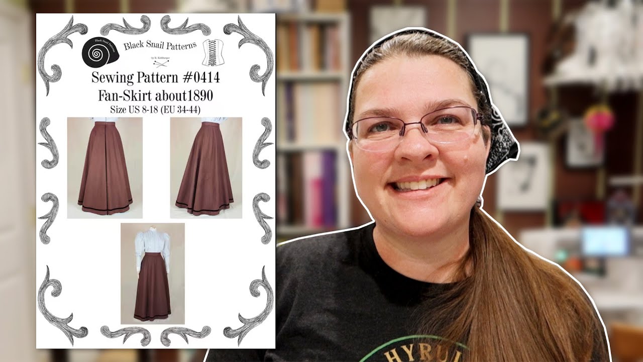 Sewing a Late Victorian/Edwardian Fan Tail Walking Skirt || Cottage Core Vibes