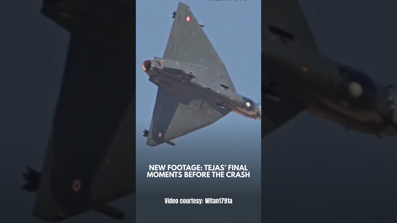 IAF Tejas Jet Crash: New Crystal-Clear Footage Shows Final Moments Before Tragedy