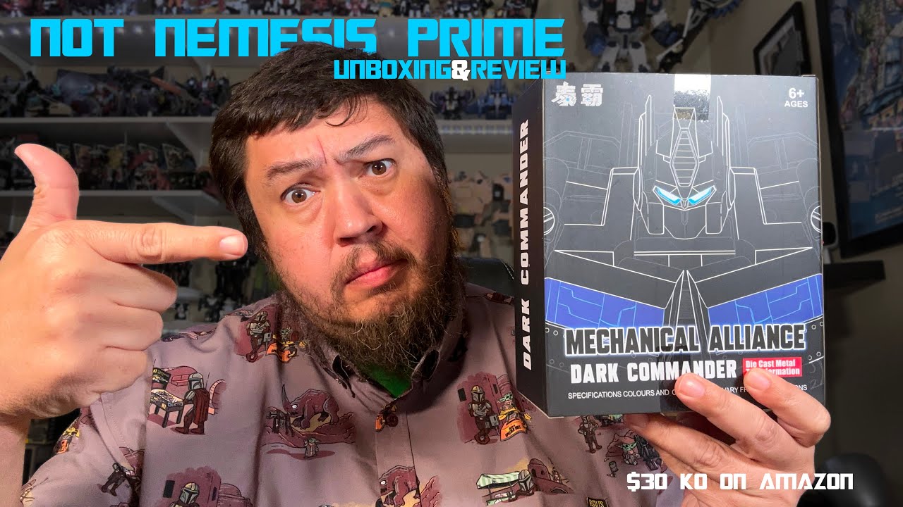 Transformers Nemesis Prime KO Dark Commander from Mechanical Alliance  Unboxing and Review
