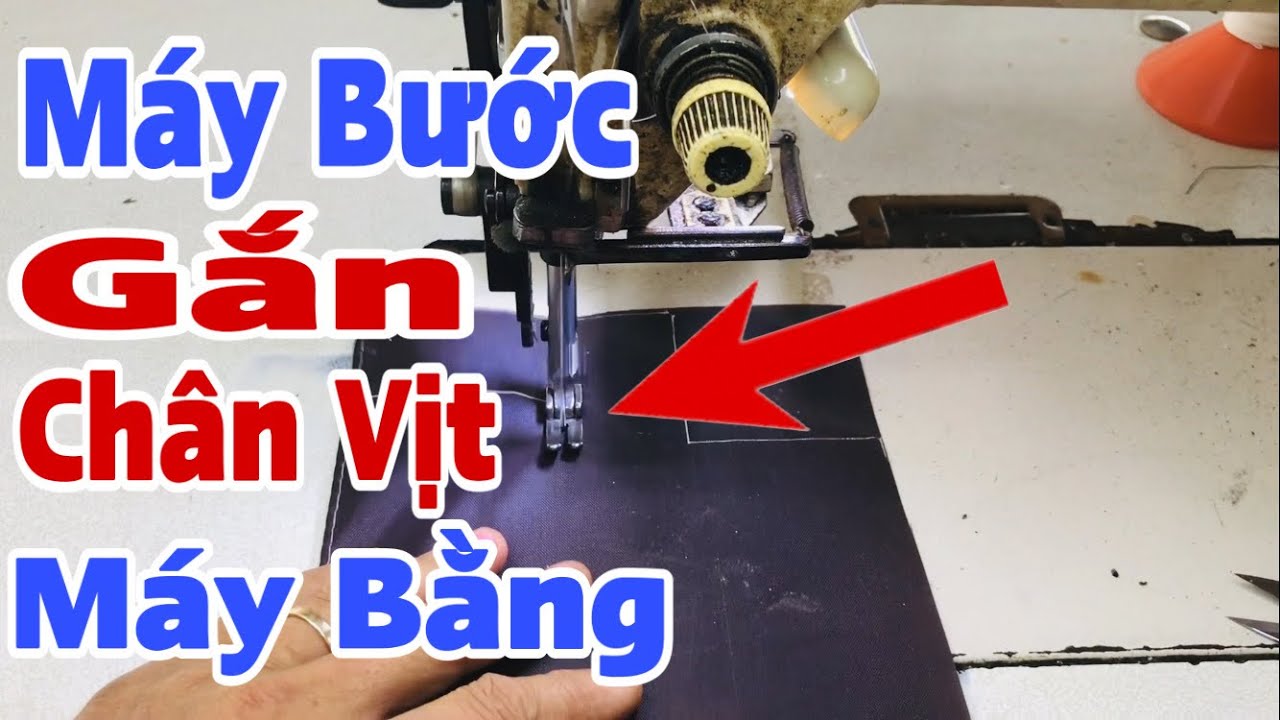 cách gắn chân vịt máy bằng vào máy bước 340 và 640 may lót và si rất đẹp ( bài 14 )
