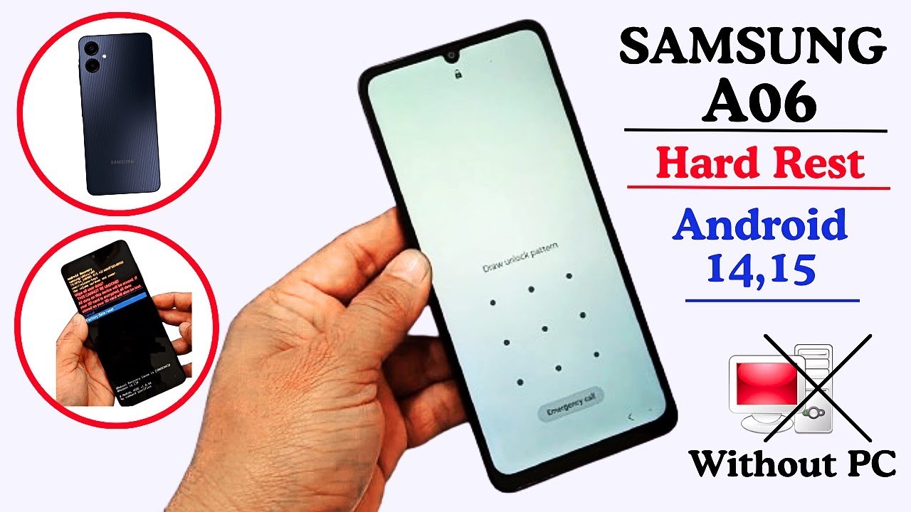 Samsung A06 Hard Reset Without PC | Factory Recovery Mode Not Working | Android 14,15 100% Working