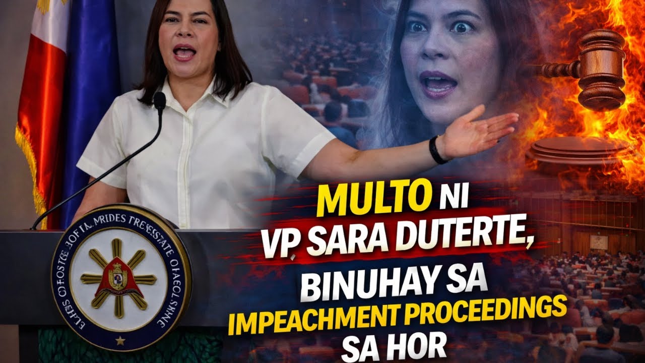 MULTO NI VP SARA DUTERTE, BINUHAY SA IMPEACHMENT PROCEEDINGS SA HOR