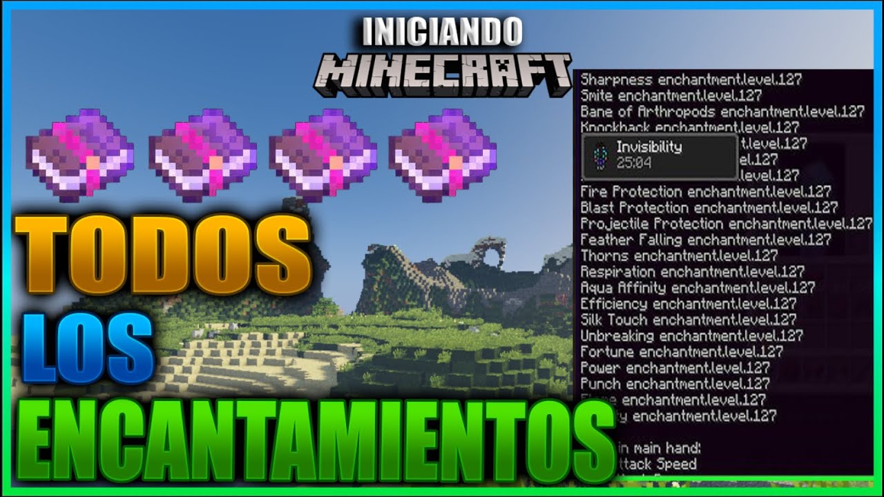 TODOS LOS ENCANTAMIENTOS DEL JUEGO GUIA DEFINITIVA COMO USARLOS | INICIANDO MINECRAFT Ep 39