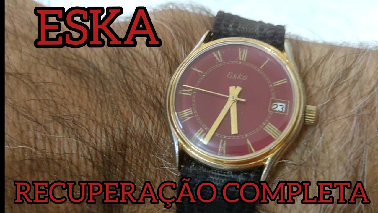 RELÓGIO ESKA A CORDA MANUAL - RESGATANDO UMA MAQUINA ENFERRUJADA - LUIS FERRARESI