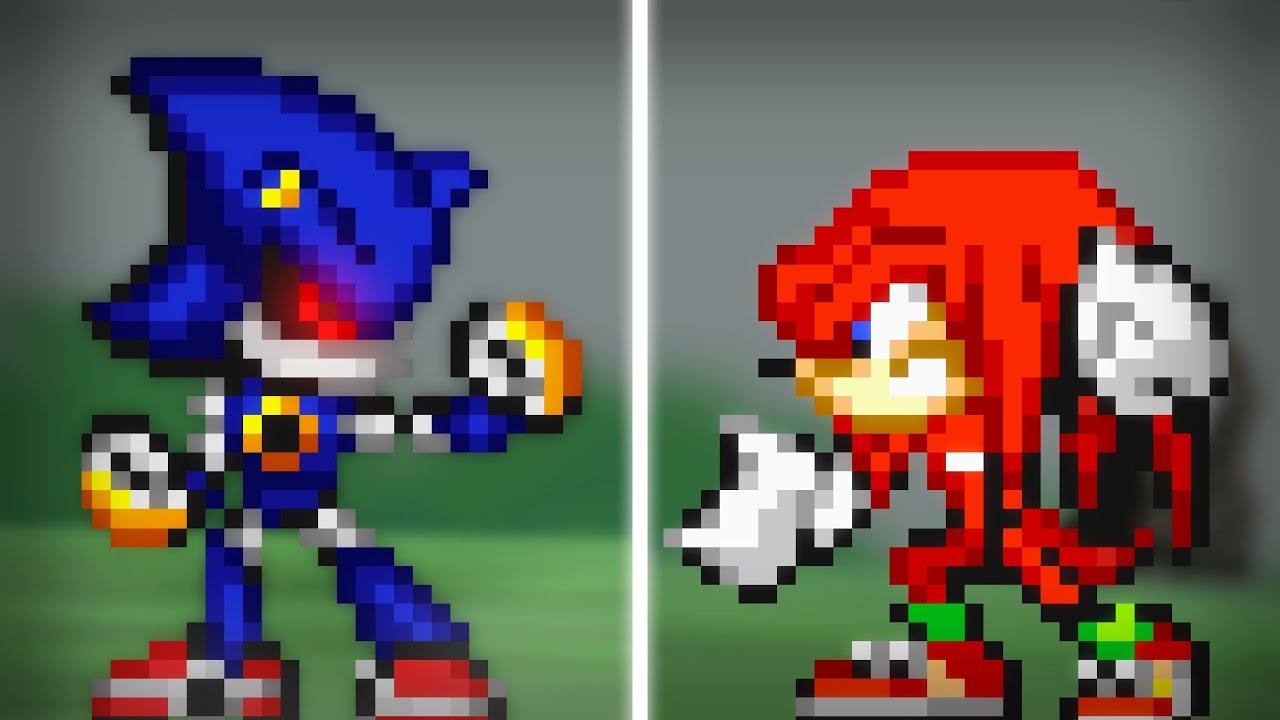 Knuckles VS Metal Sonic
