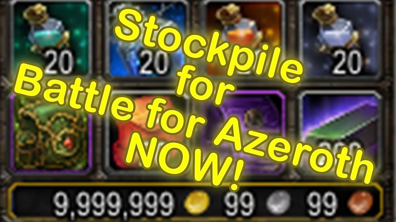 WoW Legion Items to Stockpile for Battle for Azeroth | WoW Gold Making(World of Warcraft Gold Guide)