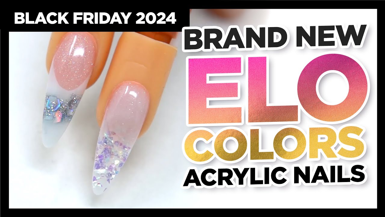 Black Friday 2024 | 2 NEW ELO (Extreme Low Odor) Acrylic Colors and Nail Art Tutorial