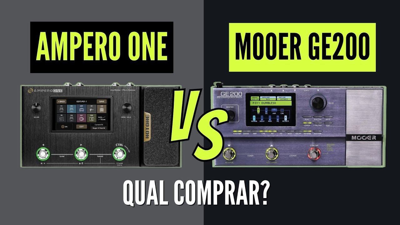 Ampero One vs Mooer GE200: Qual comprar?