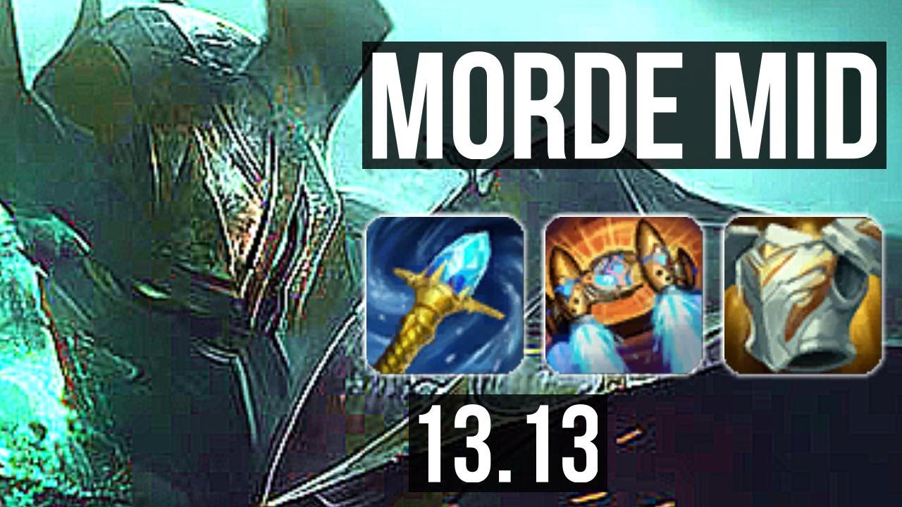 MORDEKAISER vs EZREAL (MID) | 12/2/4, Legendary, 500+ games | NA Master | 13.13