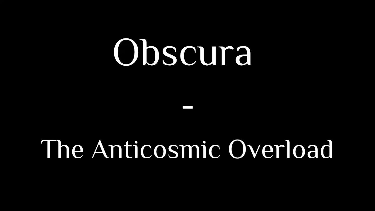 The Anticosmic Overload (solo cover)