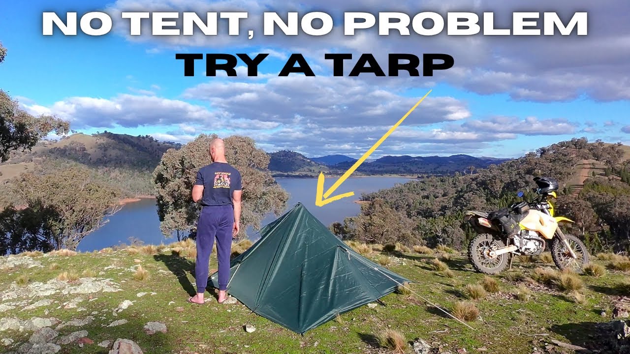 Convert a TARP into a TENT || Travel lighter and pack faster on your next camping trip