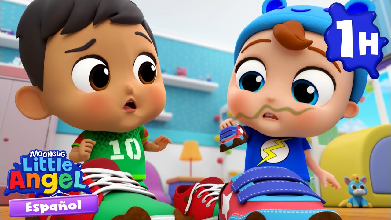 Mis zapatos apestosos 👟🤢 | Canciones Infantiles🎵|Juega y aprende | Moonbug Español | Little Angel