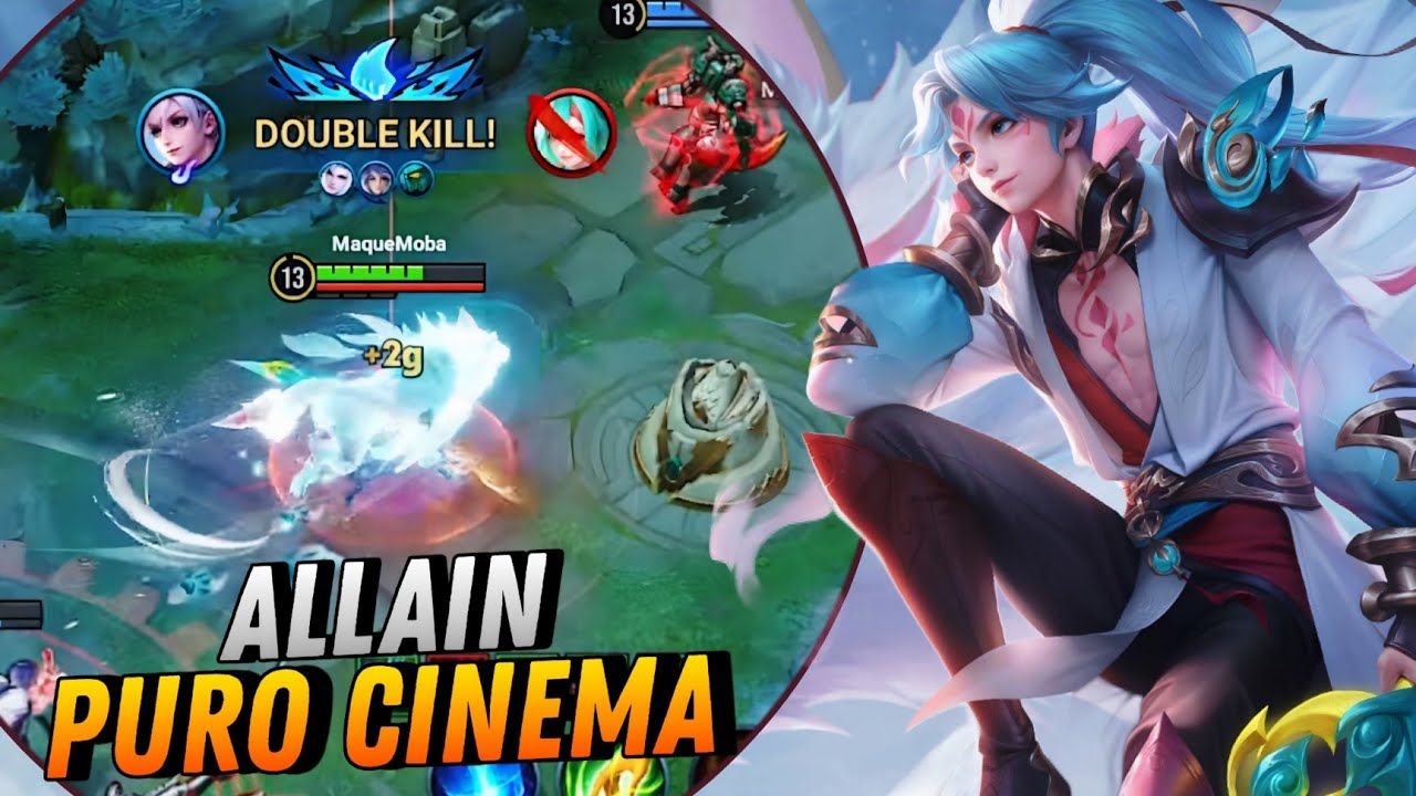 JOGUEI COM A NOVA SKIN DO ALLAIN | PREDADOR DO ARTICO - HONOR OF KINGS