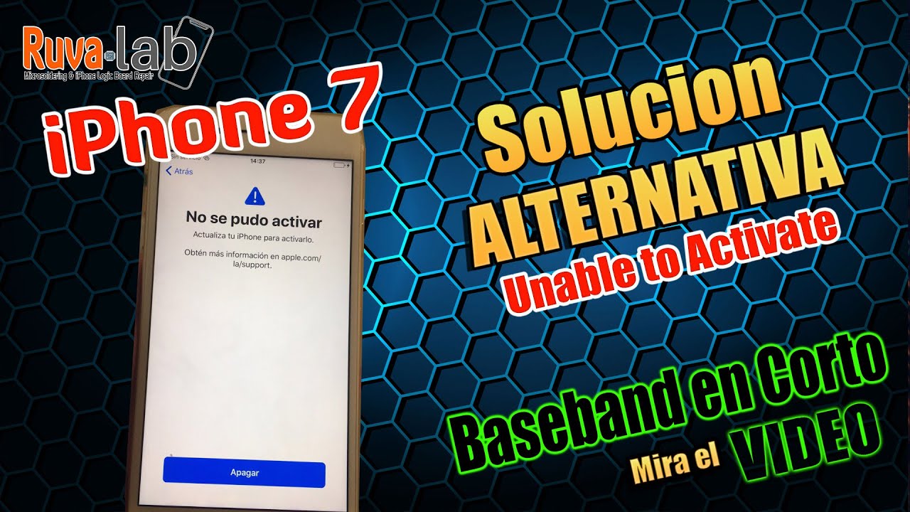 iPhone 7 Baseband en Corto Solucion Alternativa A1660 Qualcomm Unable to Activate | Ruva Lab