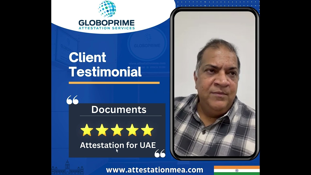 MOFA Attestation for Dubai &ndash; Client Testimonial from India 🇮🇳 to UAE 🇦🇪