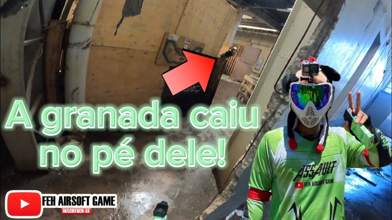 A granada VINETIC.LAB caiu no pe dele no Detroit Airsoft