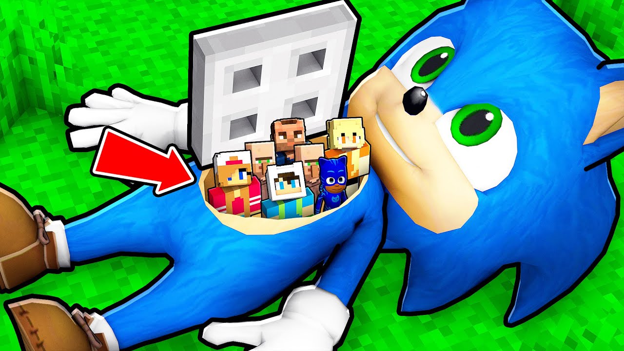 BEBEK SONİC'İN İÇİNE GİZLİ KÜÇÜK EV YAPTIK! 😱 Minecraft