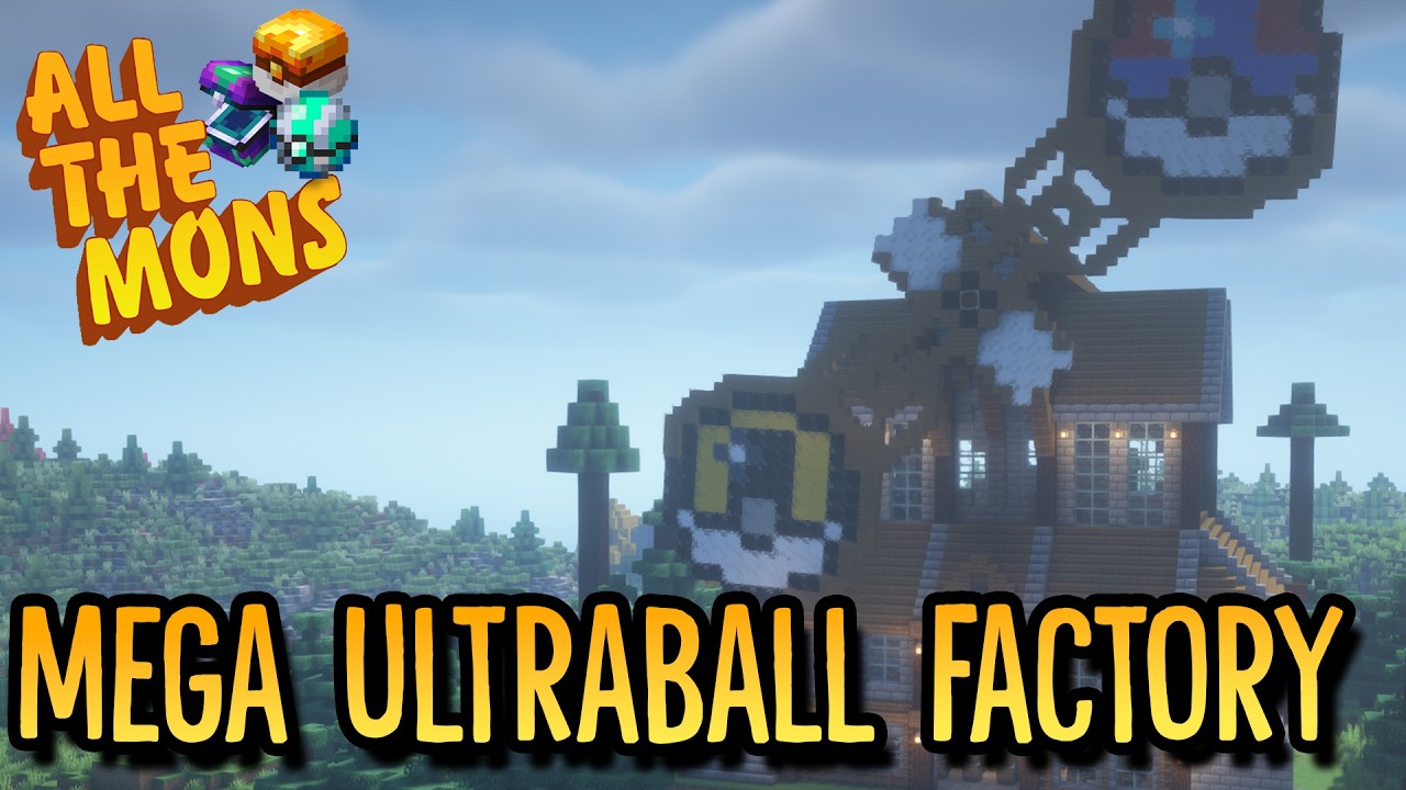We Build a HUGE Ultra Pokeball Factory! - Minecraft All The Mons 6!