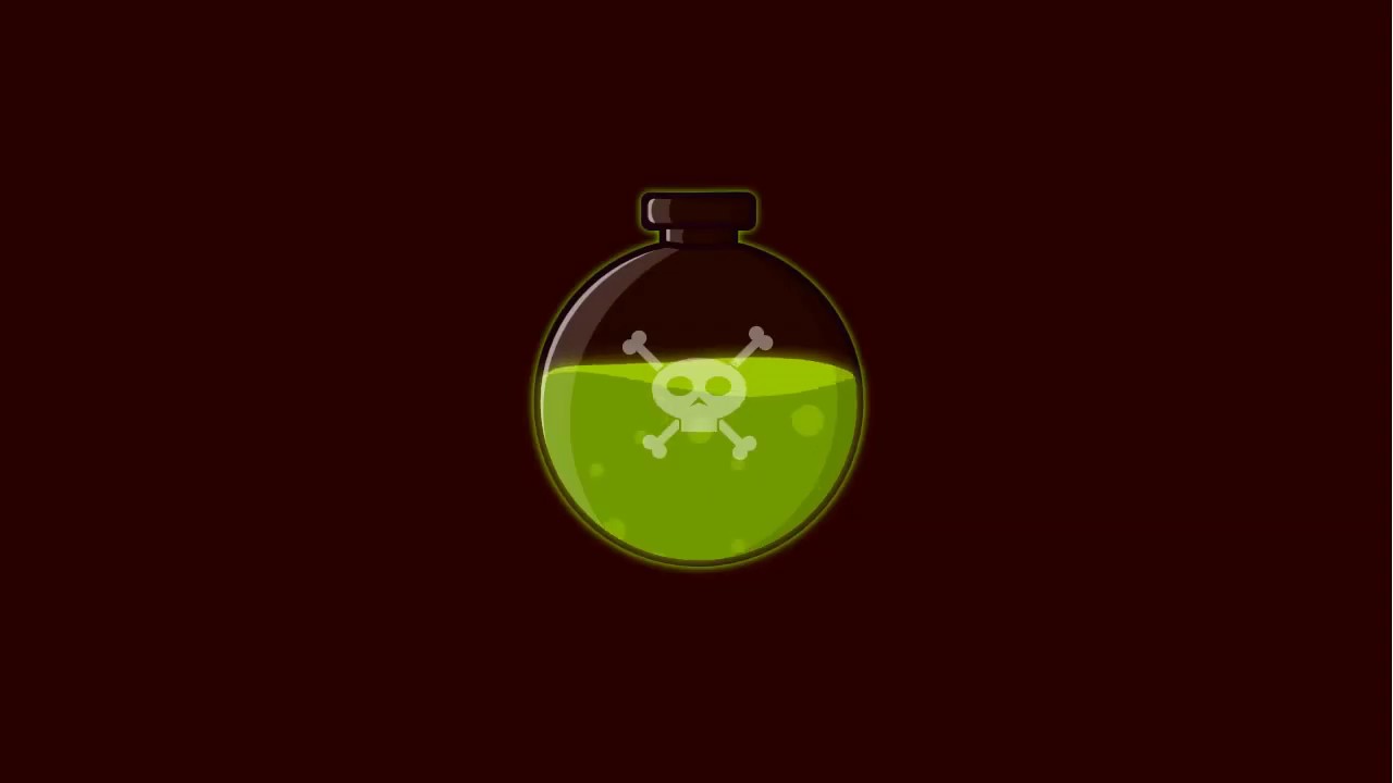 SVG Animation - Poison Bottle Masking Mode- Inkscape