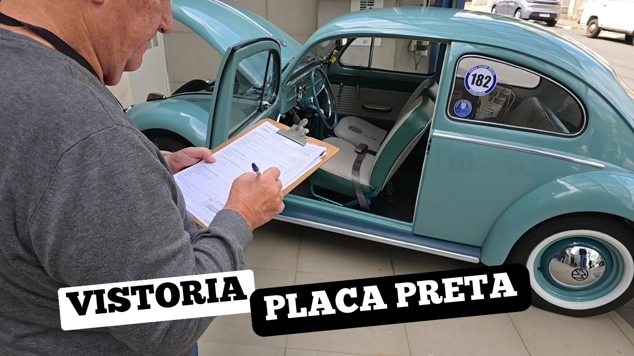 Descubra COMO É UMA VISTORIA DE PLACA PRETA!