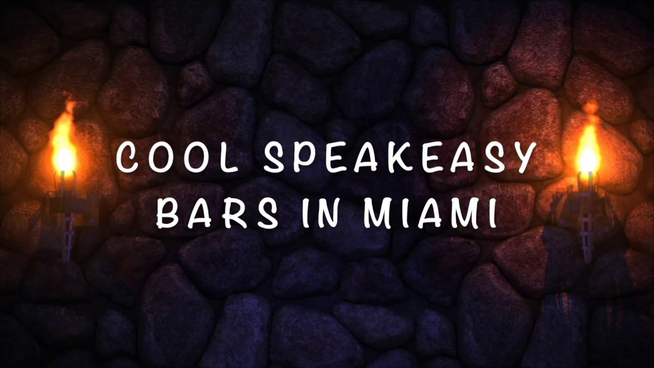 TOP 6 Speakeasy Bars in MIAMI  - Where to Drink Cocktails - Florida - USA
