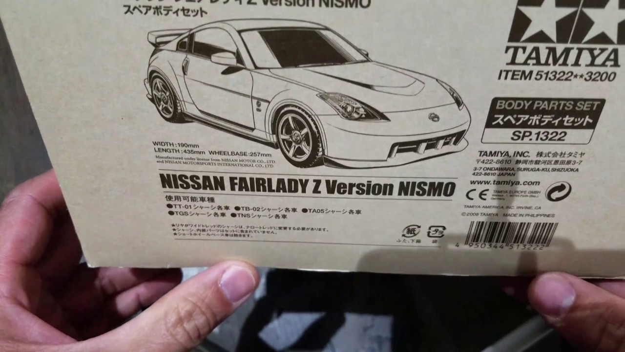 Unboxing and Overview of the Tamiya 1/10 Scale Nissan 350Z/Fairlady Z  Lexan Body Kit