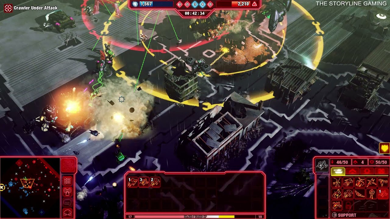 Command & Conquer 4: Tiberian Twilight - 5v5 Skirmish BRUTAL - TrenchworkNS - Gameplay PC