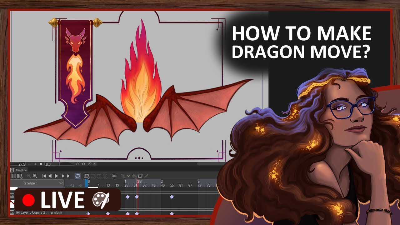 How to make dragon move? 🐲 | Art Livestream