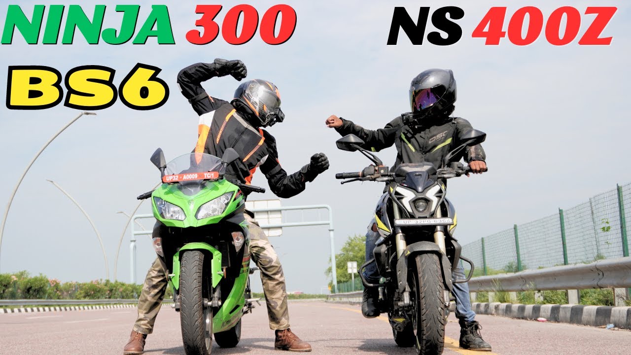 Pulsar NS400Z vs Kawasaki Ninja 300 Drag Race 🔥🔥 | The UP46 Rider |
