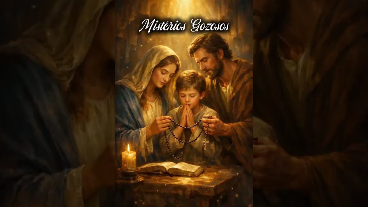 Santo terço - Mistérios Gozosos #amorfécatólica #santoterço #familia#fé#nossasenhoraaparecida #amor