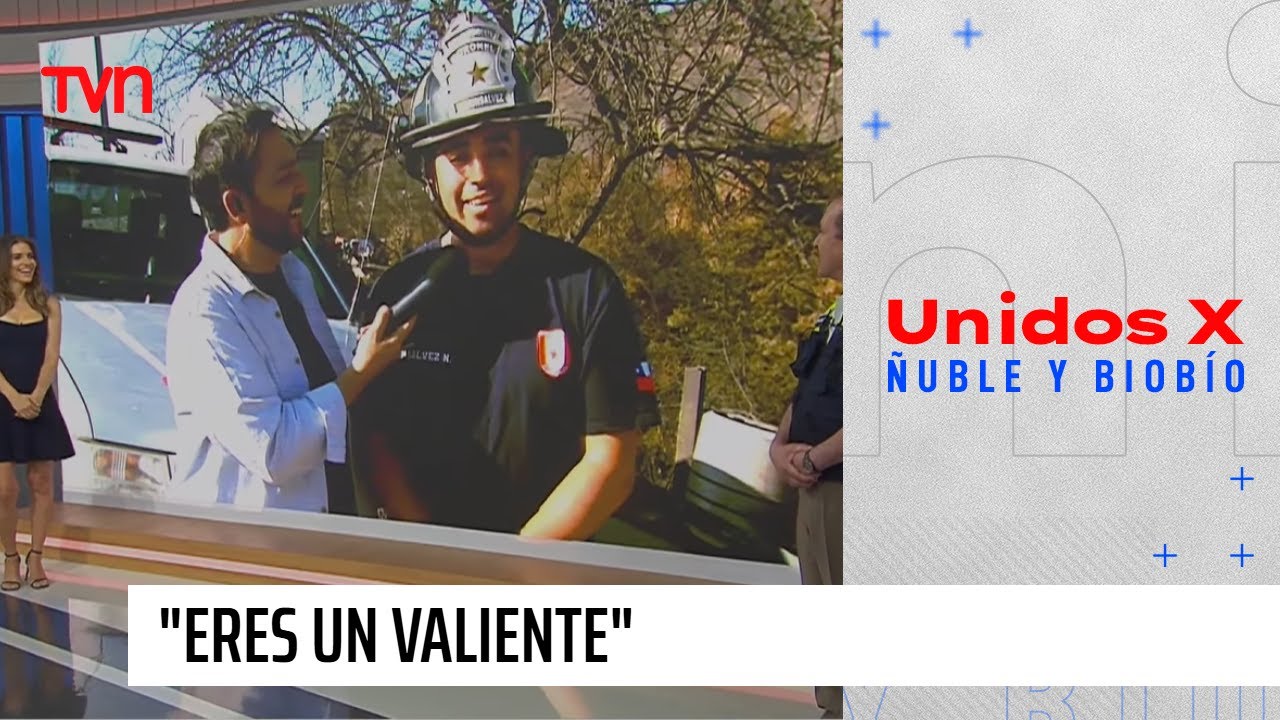 Bombero envía emotivo mensaje a Martín, hermano de mellizas rescatadas en incendio