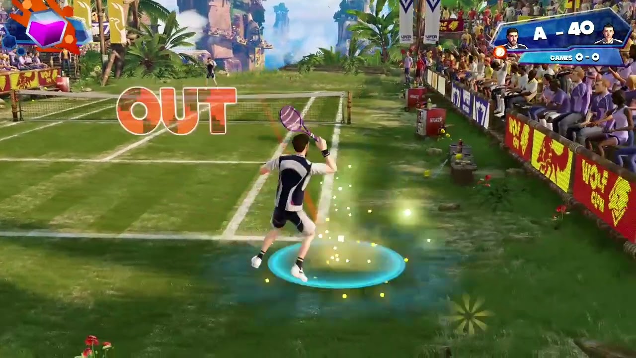 Xbox One Kinect Sports Rivals Tennis Gameplay - 1