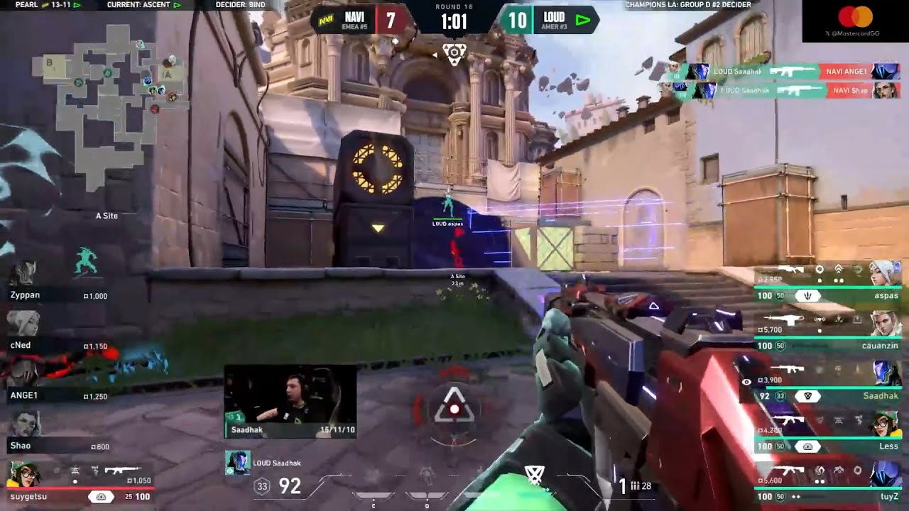 LOUD Saadhak with the 4K against NAVI | VALORANT Champions 2023
