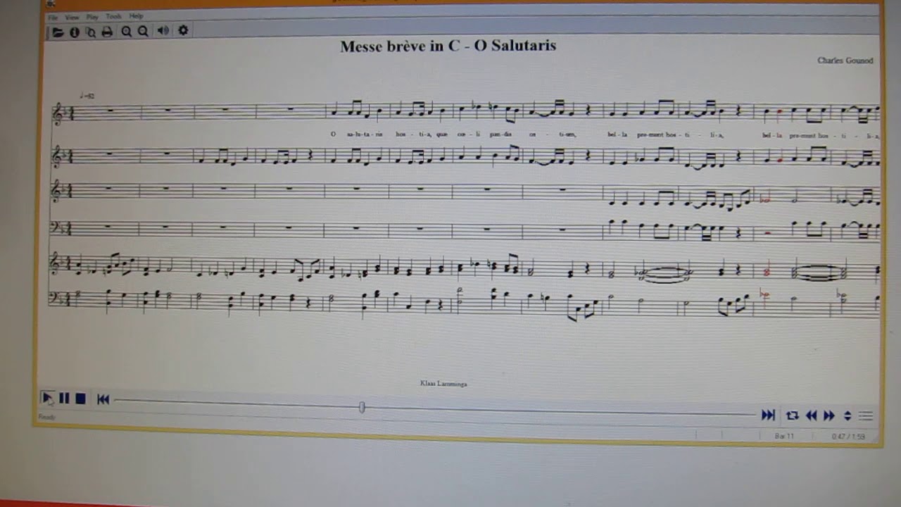 2018-11-02 Gounod - Messe brève no.7 - O salutaris - Sopraan