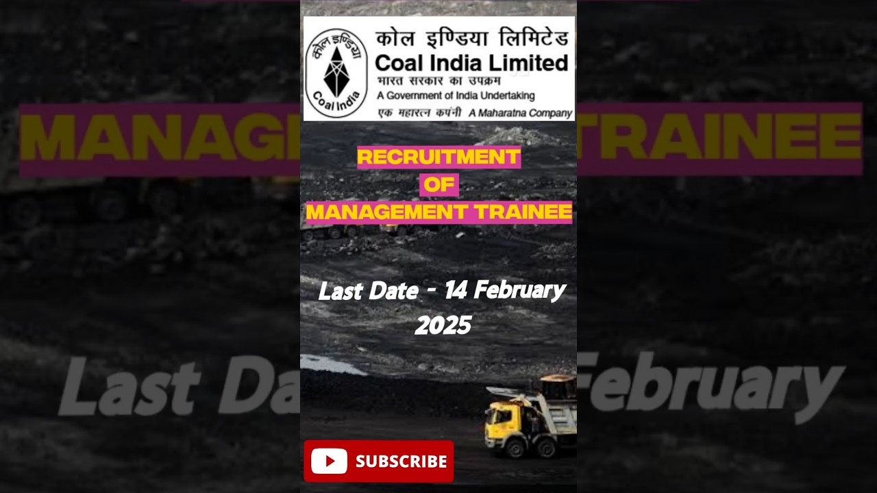 Coal India Management Trainee#coalindialimited #mining#recruitment #jobvacancy#secl#sorts #ytshorts