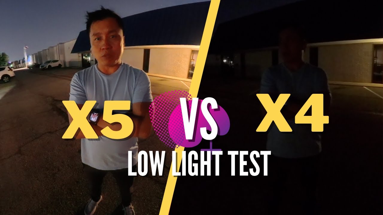 COMPARING Insta360 X5 vs X4 - LOW LIGHT TEST