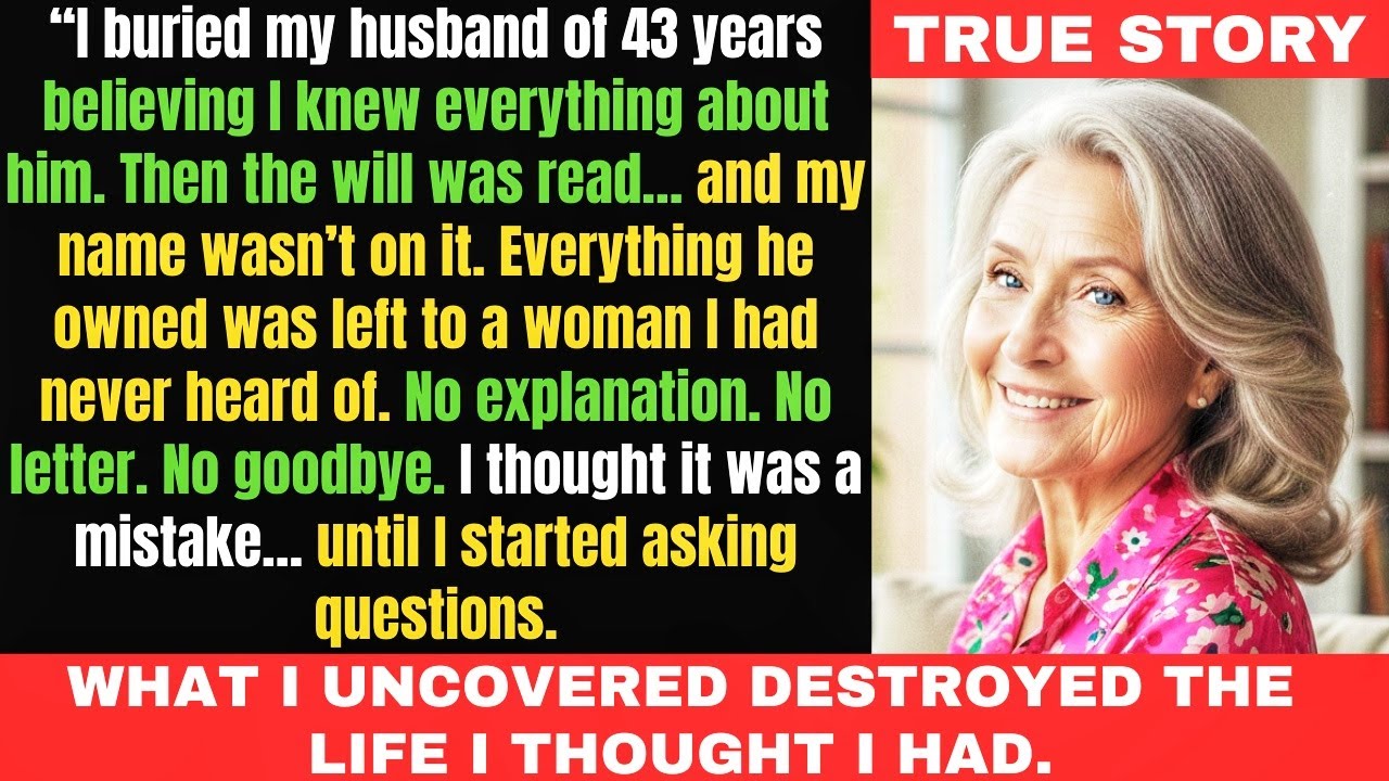 My Husband of 43 Years Died... Then I Learned He Left Everything to a Woman I'd Never Heard Of