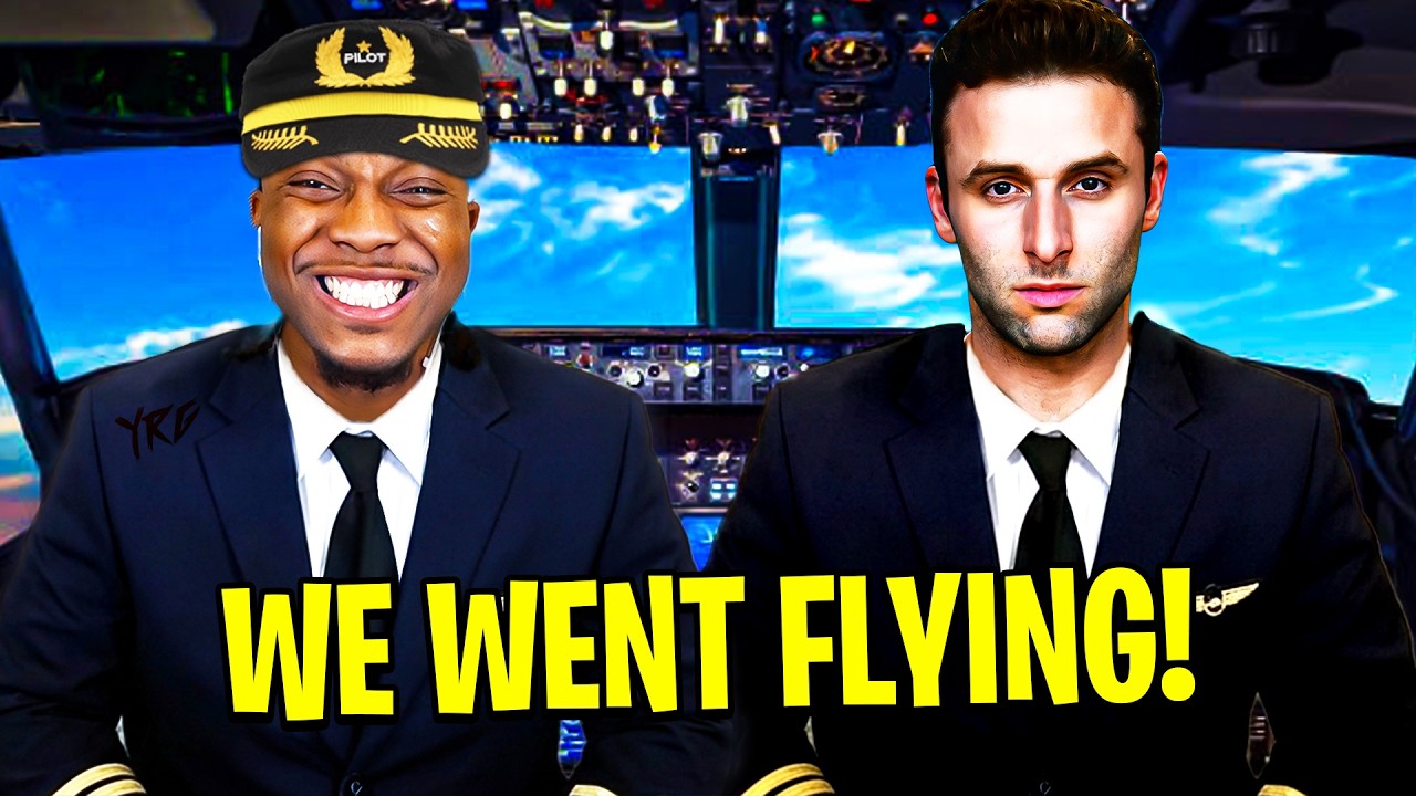 WE FLEW A PLANE FOR THE FIRST TIME ON STREAM!