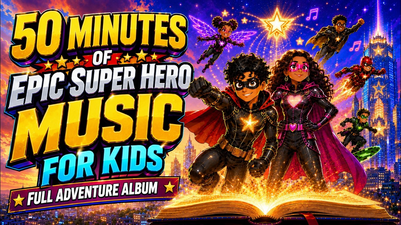 Epic Super Hero Music for Kids | 50 Minute Full Adventure Album