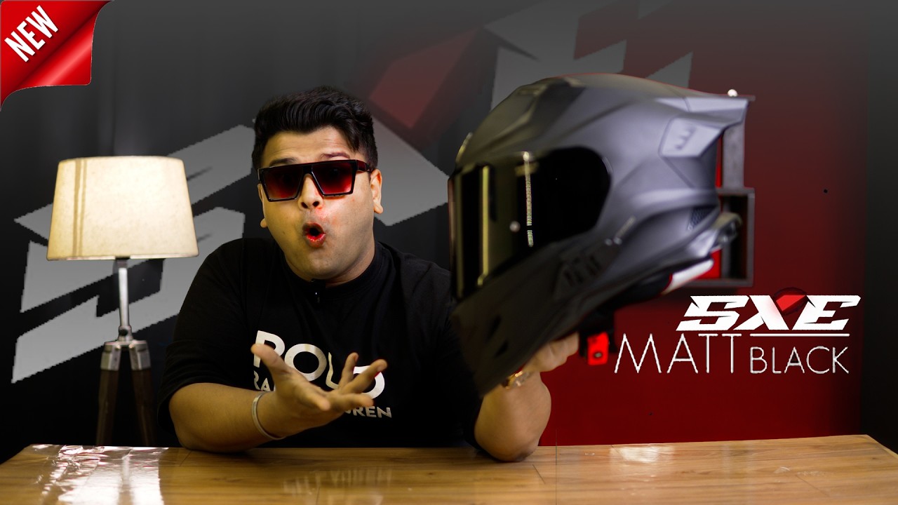 Looks Diwana Bana Degi😍 Steelbirdd SXE Matt Black with Smoke Visor | Best Helmet in 3000-3500 | SXE