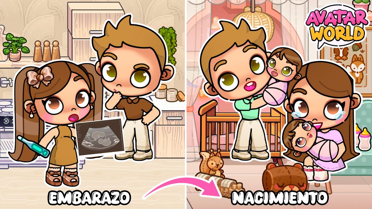 PELÍCULA COMPLETA: DEL EMBARAZO AL NACIMIENTO DE NUESTRAS HIJAS LUNA Y ESTRELLA 🌙⭐ en Avatar World