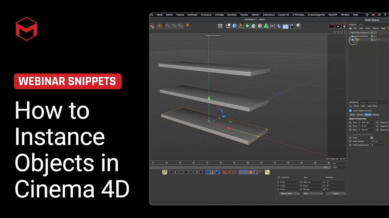 How to Instance Objects in Cinema 4D