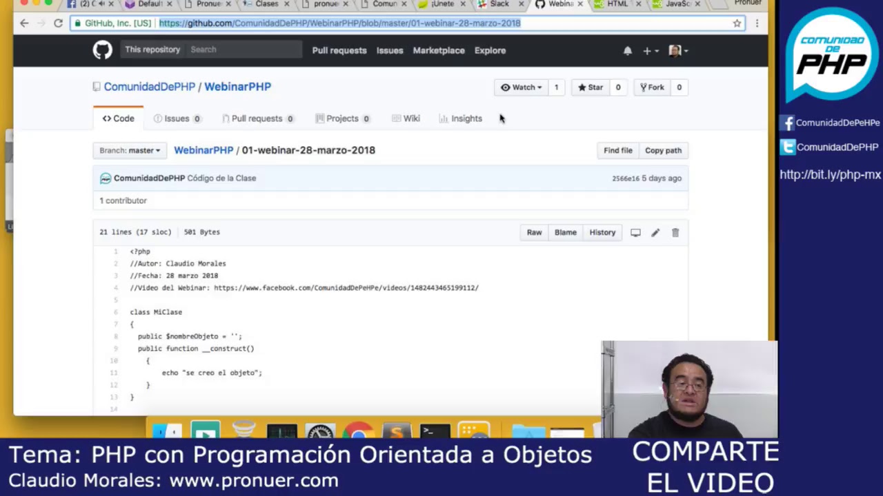 Webinar PHP con POO y HTML