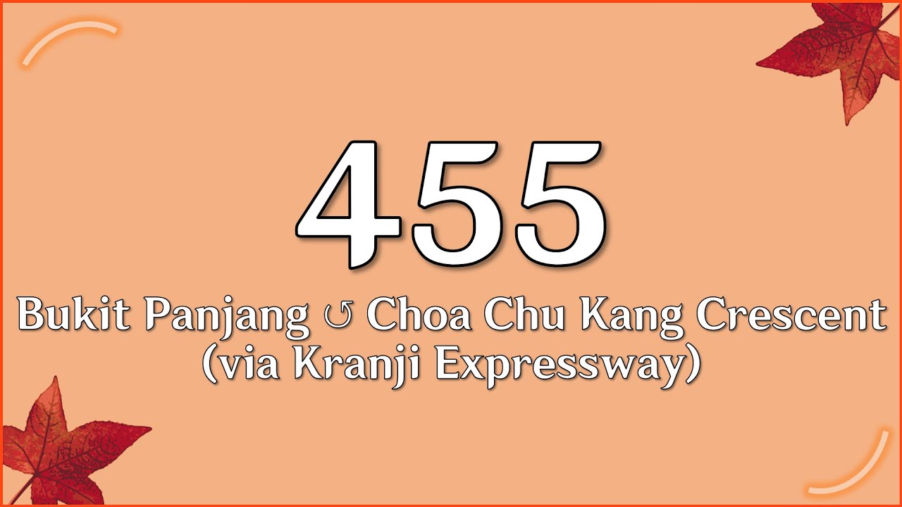 SMRT Buses Hyperlapses: Service 455