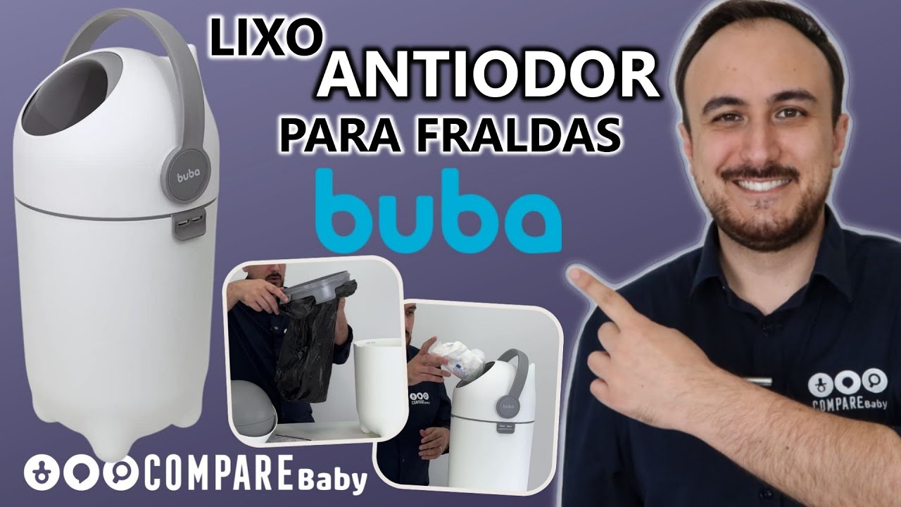 Lixeira Antiodor Para Fraldas BUBA | ✅ Lixeira para Fralda com VEDAÇÃO | Como funciona?
