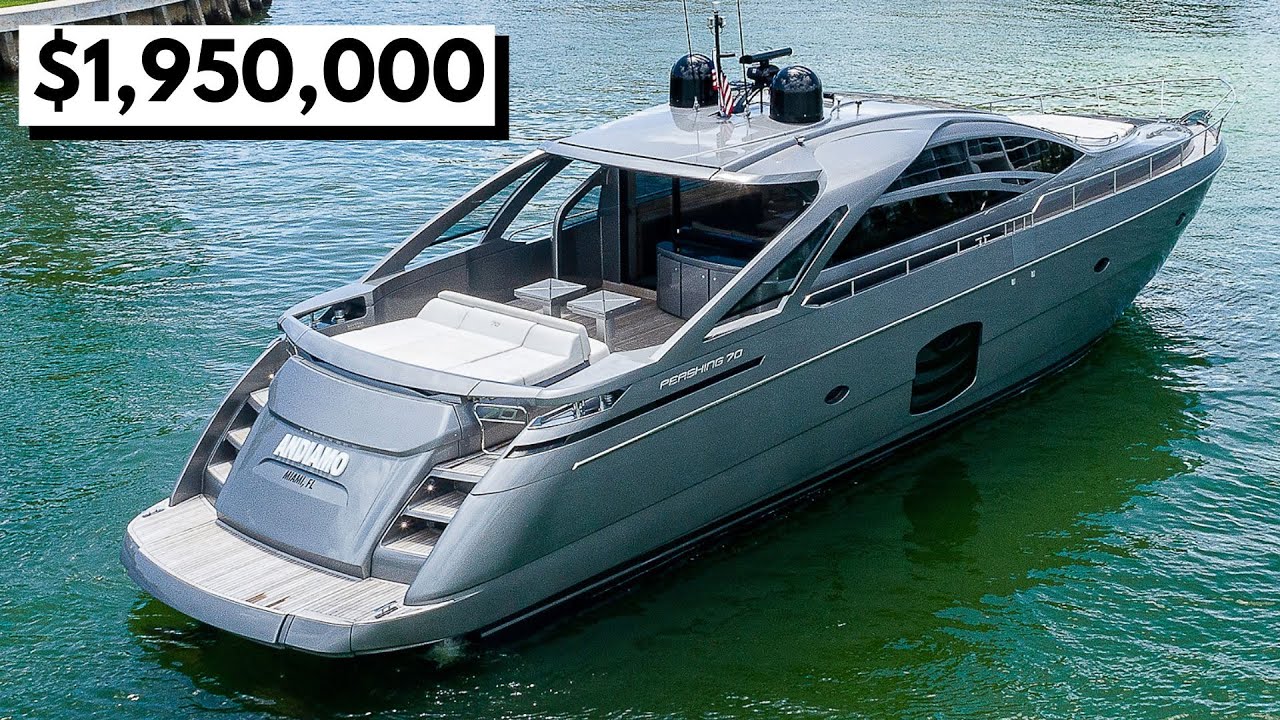 Rooster Tail Envy 💨🤯 СУПЕР БЫСТРЫЙ тур на 70-футовой роскошной яхте Pershing за 1,95 миллиона