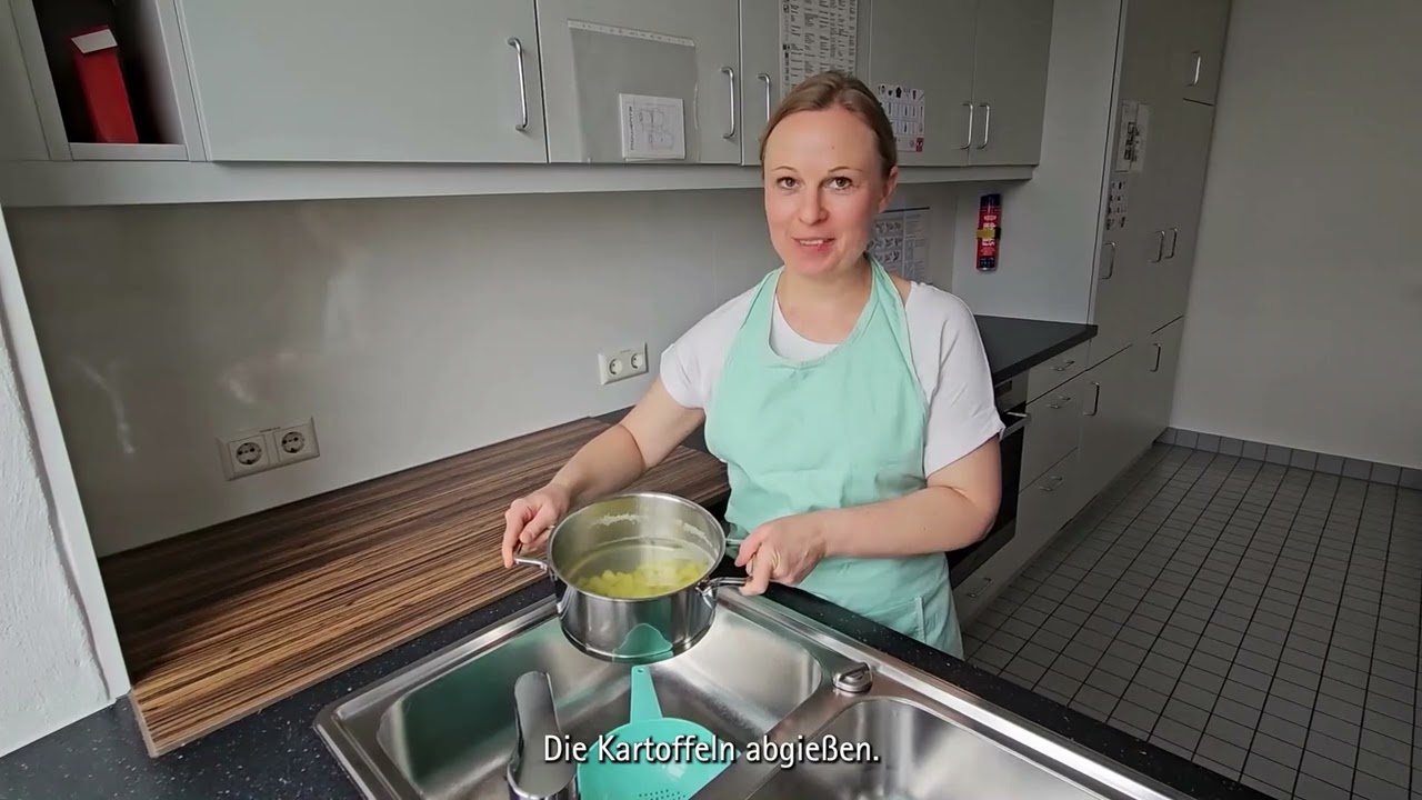 Rezept: Kartoffel-Gemüse-Pfanne in leichter Sprache