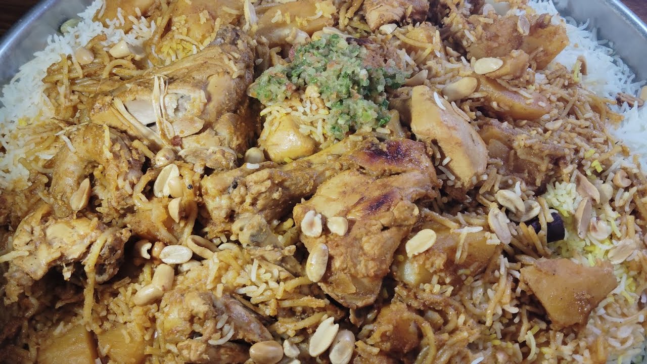 كبسة الزربيان اللذيييييييذه 😋🍗